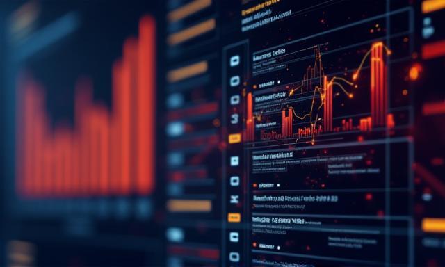 Interfaz digital mostrando API y datos de noticias en tiempo real